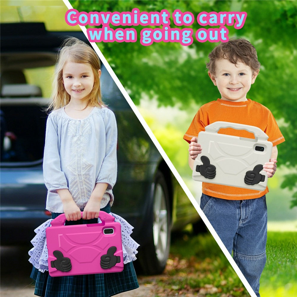 For Lenovo Tab M9 Case Ultra-Soft EVA Thumb Kickstand Tablet Cover - Rose