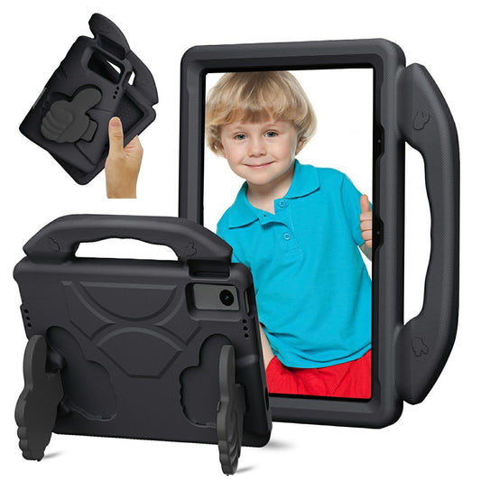 Ultra-Soft EVA Case For Lenovo Tab M10 Plus (3rd Gen)  /  Tab M10 5G  /  K10 Pro  /  Xiaomi Redmi Pad Thumb Kickstand Tablet Cover - Black