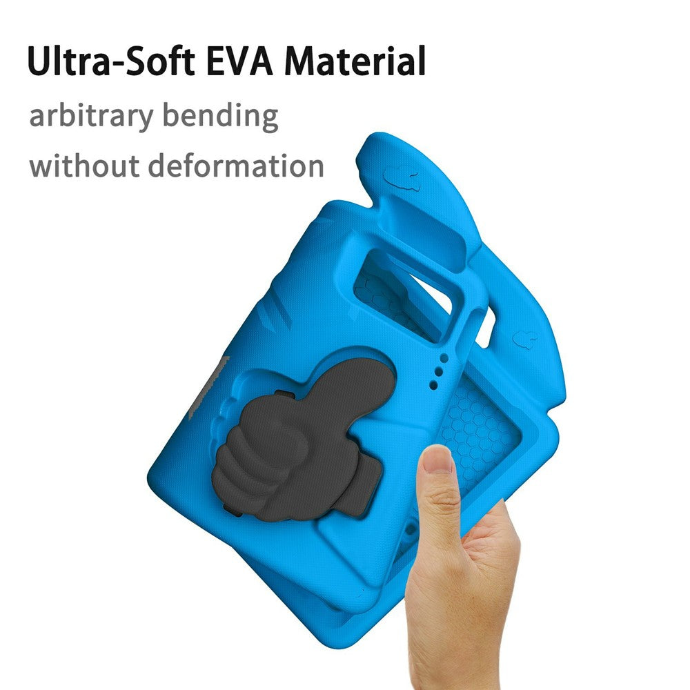 Ultra-Soft EVA Case For Lenovo Tab M10 Plus (3rd Gen)  /  Tab M10 5G  /  K10 Pro  /  Xiaomi Redmi Pad Thumb Kickstand Tablet Cover - Blue