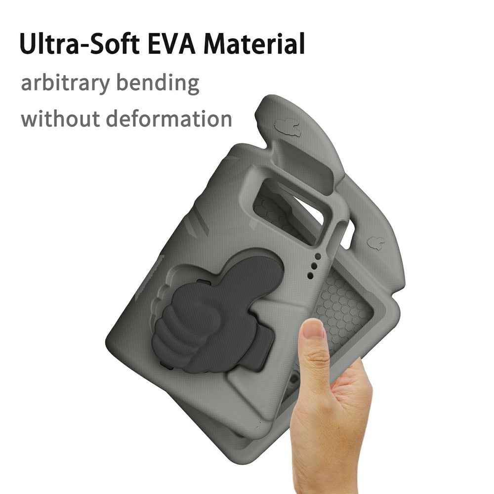 Ultra-Soft EVA Case For Lenovo Tab M10 Plus (3rd Gen)  /  Tab M10 5G  /  K10 Pro  /  Xiaomi Redmi Pad Thumb Kickstand Tablet Cover - Grey