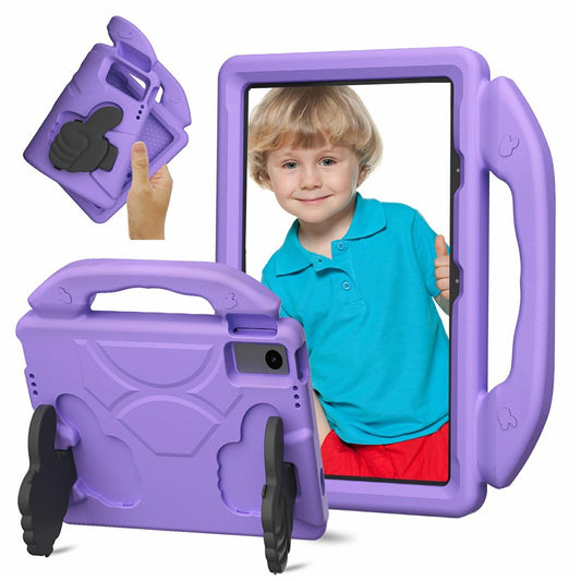 Ultra-Soft EVA Case For Lenovo Tab M10 Plus (3rd Gen)  /  Tab M10 5G  /  K10 Pro  /  Xiaomi Redmi Pad Thumb Kickstand Tablet Cover - Purple