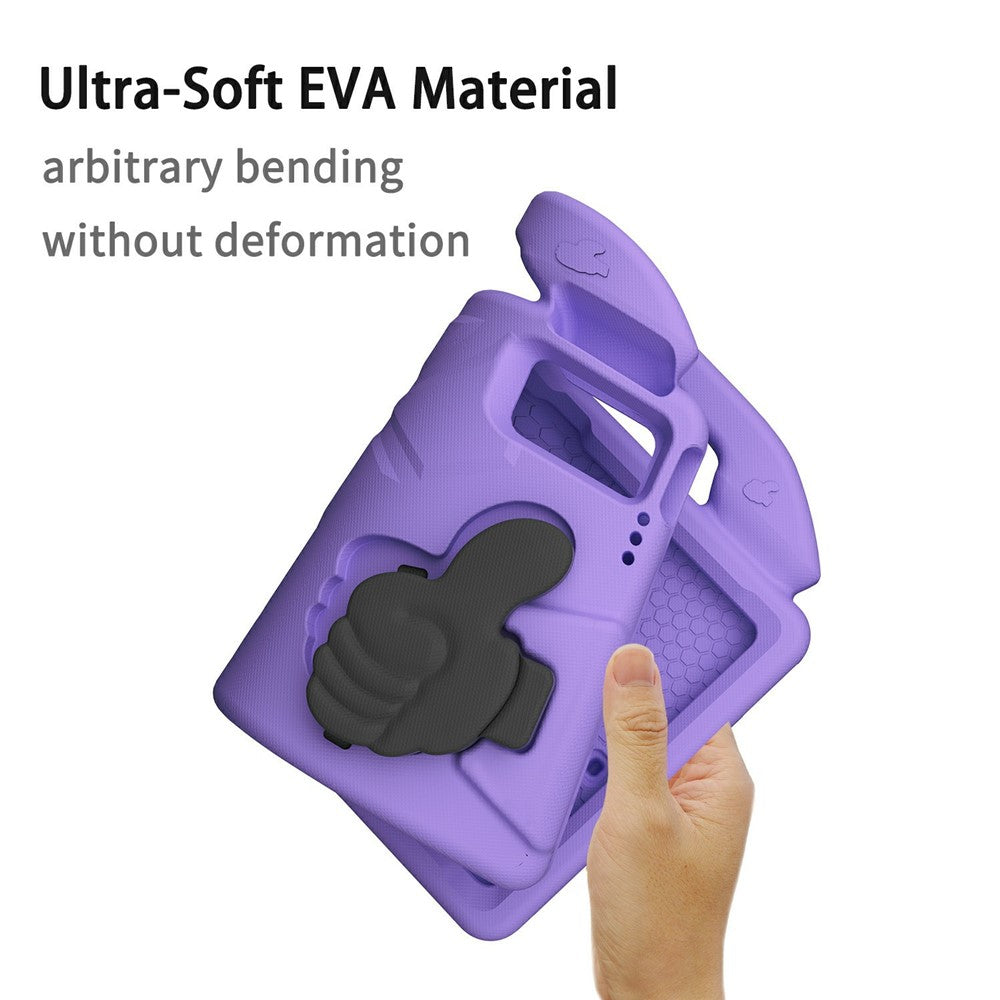 Ultra-Soft EVA Case For Lenovo Tab M10 Plus (3rd Gen)  /  Tab M10 5G  /  K10 Pro  /  Xiaomi Redmi Pad Thumb Kickstand Tablet Cover - Purple