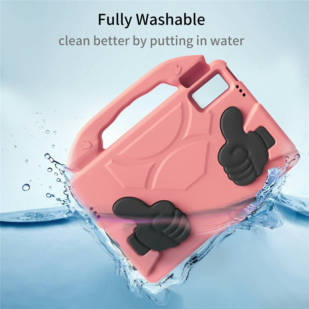 Ultra-Soft EVA Case For Lenovo Tab M10 Plus (3rd Gen)  /  Tab M10 5G  /  K10 Pro  /  Xiaomi Redmi Pad Thumb Kickstand Tablet Cover - Deep Pink