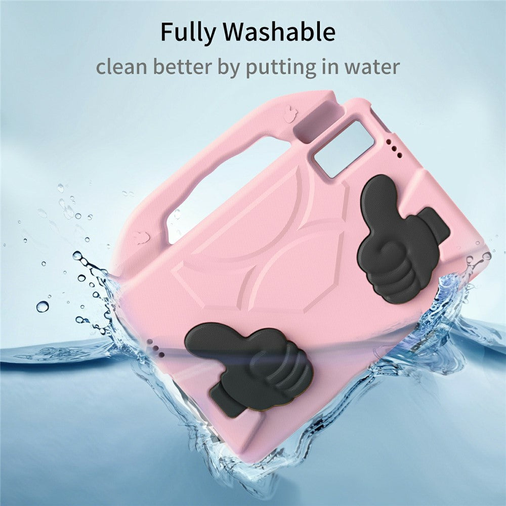 Ultra-Soft EVA Case For Lenovo Tab M10 Plus (3rd Gen)  /  Tab M10 5G  /  K10 Pro  /  Xiaomi Redmi Pad Thumb Kickstand Tablet Cover - Pink