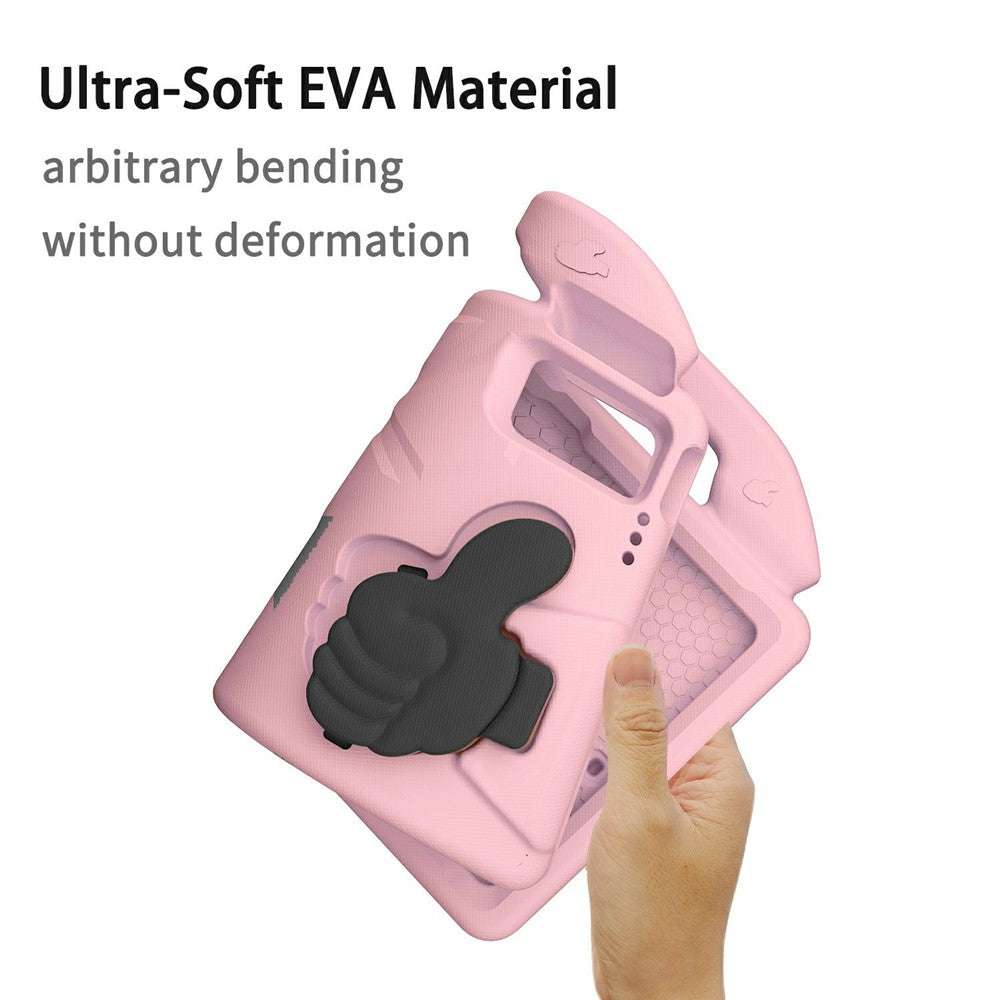 Ultra-Soft EVA Case For Lenovo Tab M10 Plus (3rd Gen)  /  Tab M10 5G  /  K10 Pro  /  Xiaomi Redmi Pad Thumb Kickstand Tablet Cover - Pink