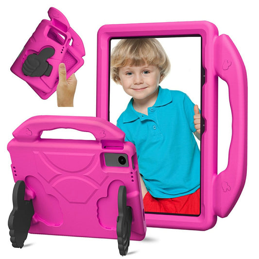 Ultra-Soft EVA Case For Lenovo Tab M10 Plus (3rd Gen)  /  Tab M10 5G  /  K10 Pro  /  Xiaomi Redmi Pad Thumb Kickstand Tablet Cover - Rose