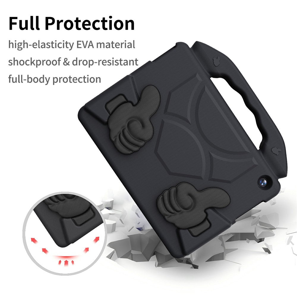 For Lenovo Tab M10 TB-X605F  /  TB-X505 Case Ultra-Soft EVA Thumb Kickstand Tablet Cover - Black