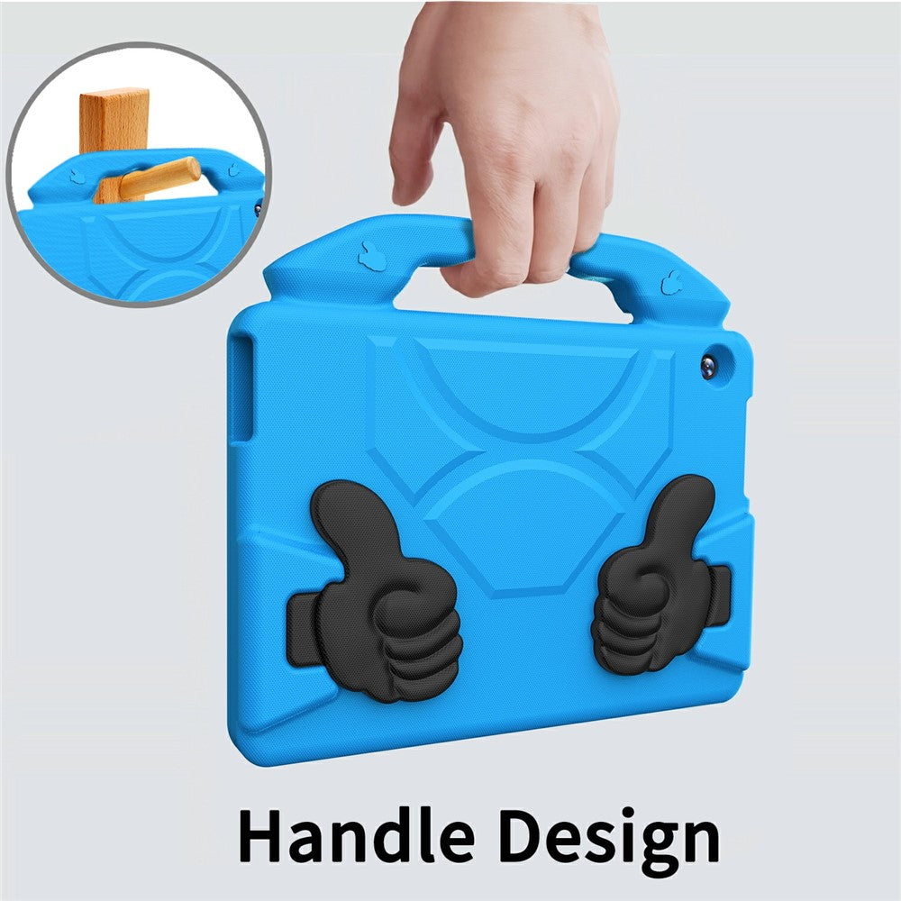 For Lenovo Tab M10 TB-X605F  /  TB-X505 Case Ultra-Soft EVA Thumb Kickstand Tablet Cover - Blue