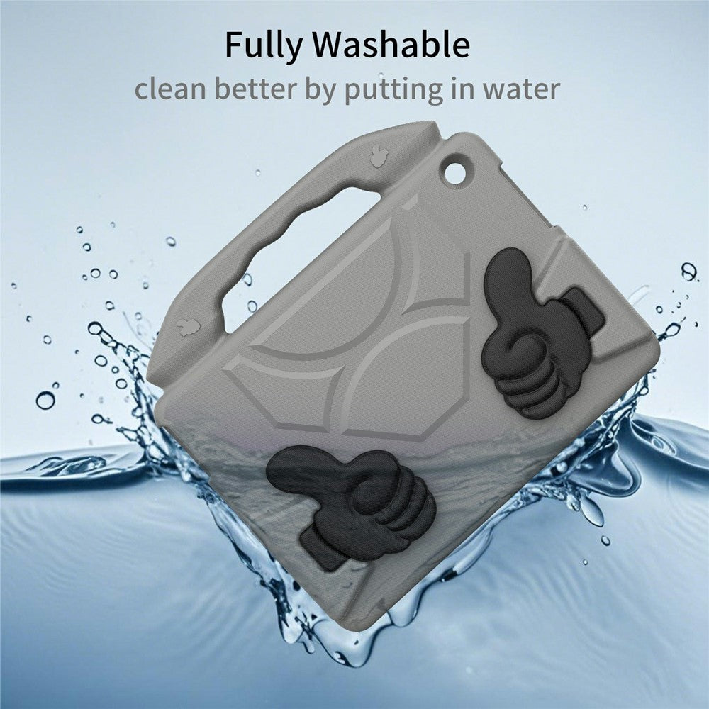 For Lenovo Tab M10 TB-X605F  /  TB-X505 Case Ultra-Soft EVA Thumb Kickstand Tablet Cover - Grey