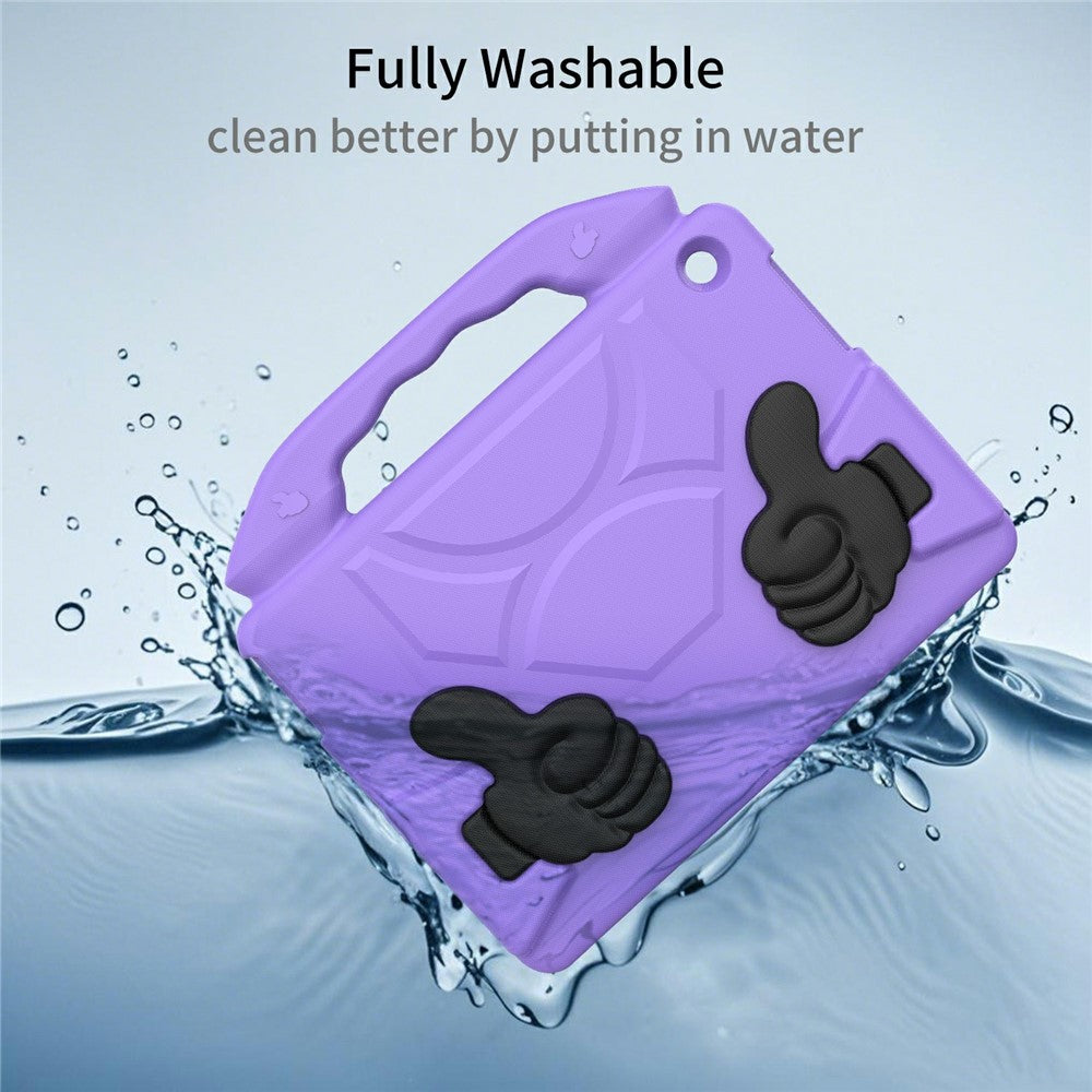 For Lenovo Tab M10 TB-X605F  /  TB-X505 Case Ultra-Soft EVA Thumb Kickstand Tablet Cover - Purple