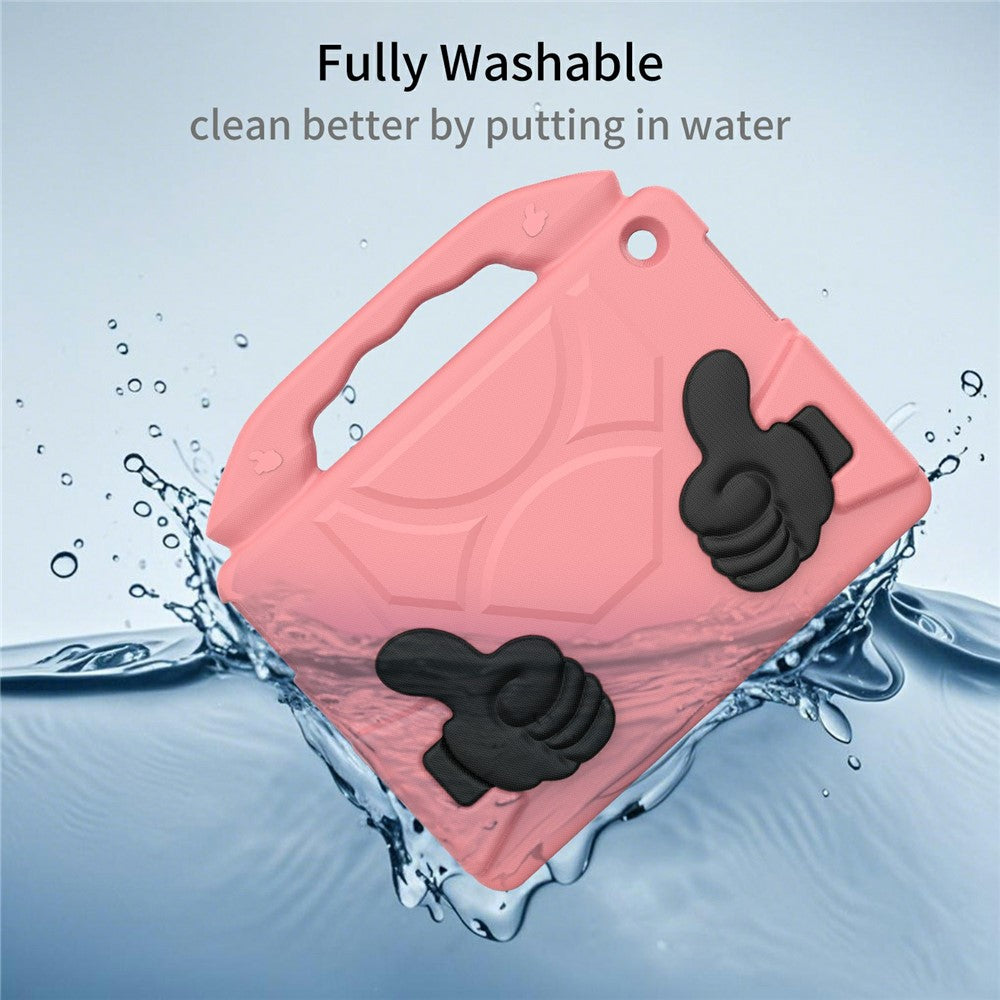 For Lenovo Tab M10 TB-X605F  /  TB-X505 Case Ultra-Soft EVA Thumb Kickstand Tablet Cover - Deep Pink