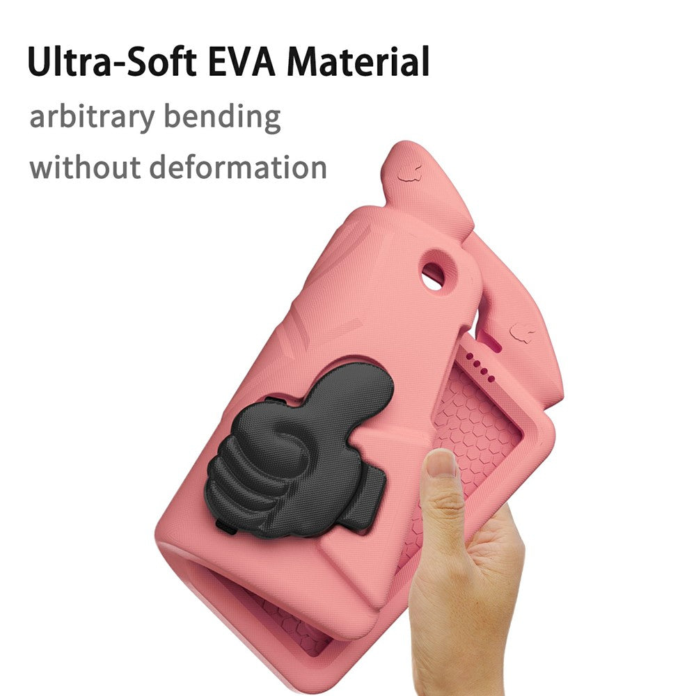 For Lenovo Tab M10 TB-X605F  /  TB-X505 Case Ultra-Soft EVA Thumb Kickstand Tablet Cover - Deep Pink