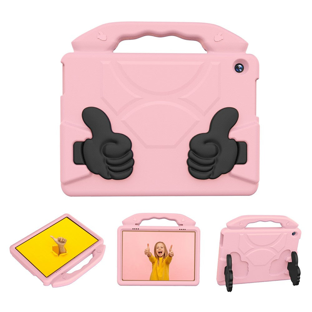 For Lenovo Tab M10 TB-X605F  /  TB-X505 Case Ultra-Soft EVA Thumb Kickstand Tablet Cover - Pink