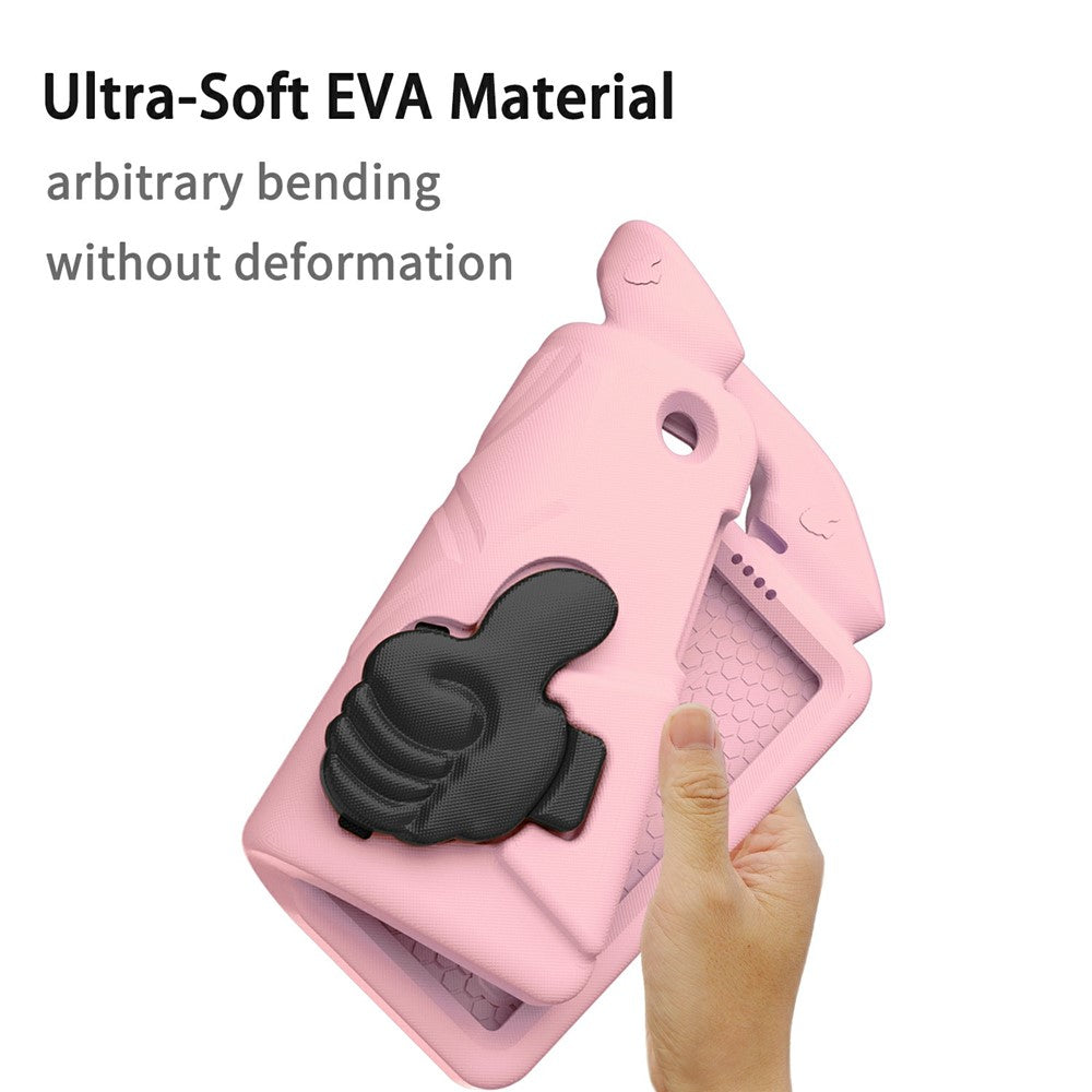 For Lenovo Tab M10 TB-X605F  /  TB-X505 Case Ultra-Soft EVA Thumb Kickstand Tablet Cover - Pink