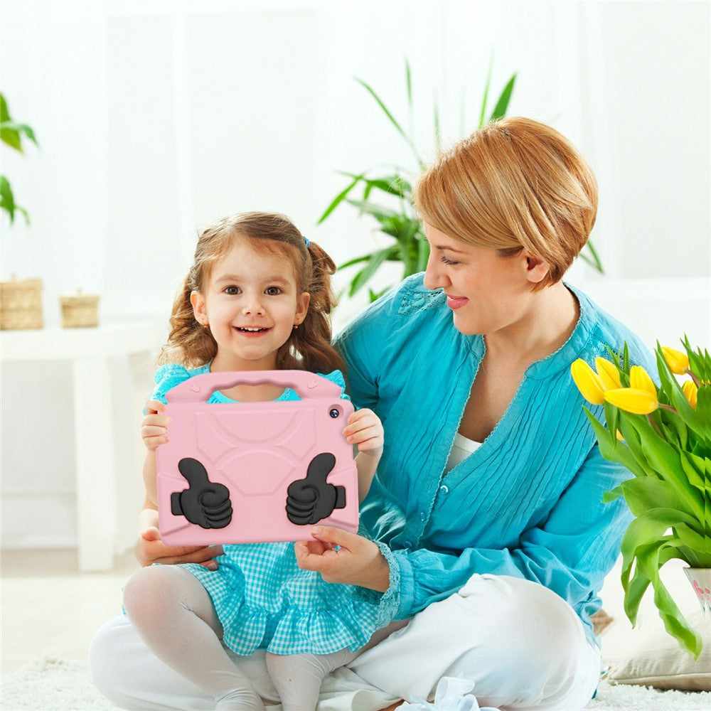 For Lenovo Tab M10 TB-X605F  /  TB-X505 Case Ultra-Soft EVA Thumb Kickstand Tablet Cover - Pink