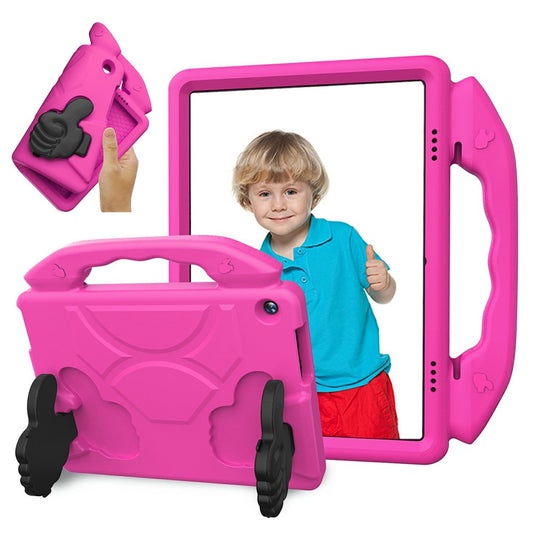 For Lenovo Tab M10 TB-X605F  /  TB-X505 Case Ultra-Soft EVA Thumb Kickstand Tablet Cover - Rose