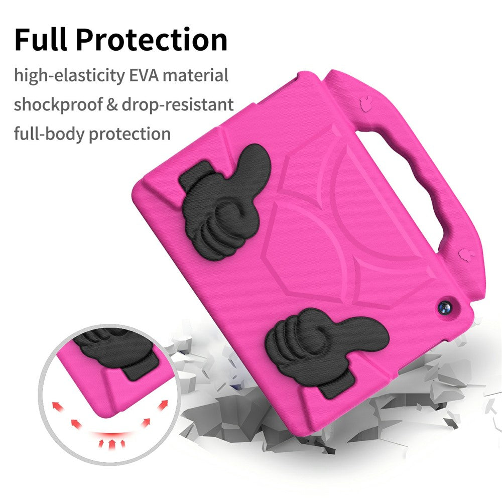 For Lenovo Tab M10 TB-X605F  /  TB-X505 Case Ultra-Soft EVA Thumb Kickstand Tablet Cover - Rose