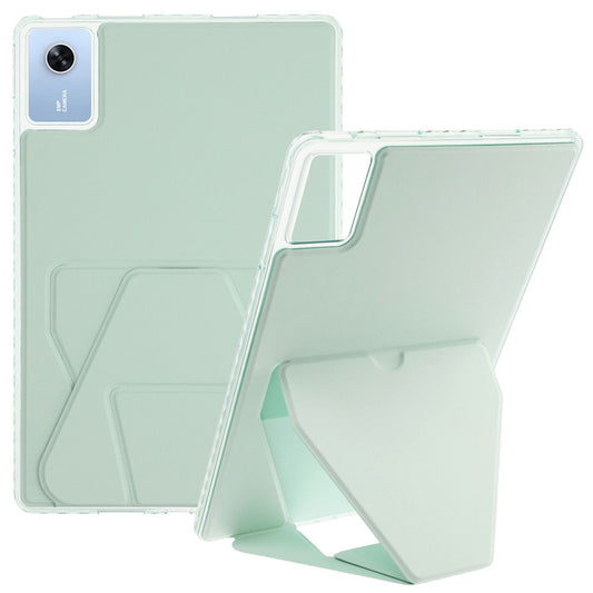 For Lenovo Xiaoxin Pad 11 2025  /  Idea Tab (TB336ZU  /  TB336FU) Case TPU PU Leather Kickstand Tablet Cover - Green