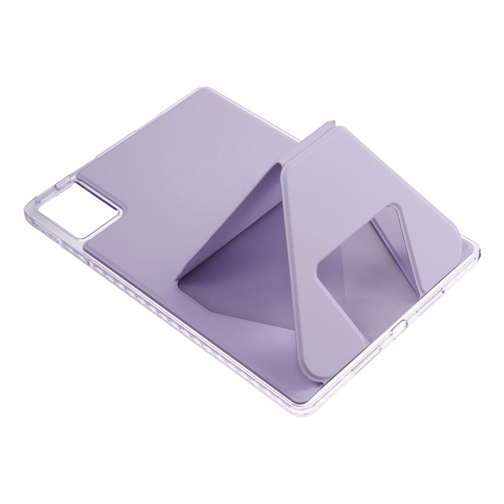 For Lenovo Xiaoxin Pad 11 2025  /  Idea Tab (TB336ZU  /  TB336FU) Case TPU PU Leather Kickstand Tablet Cover - Purple