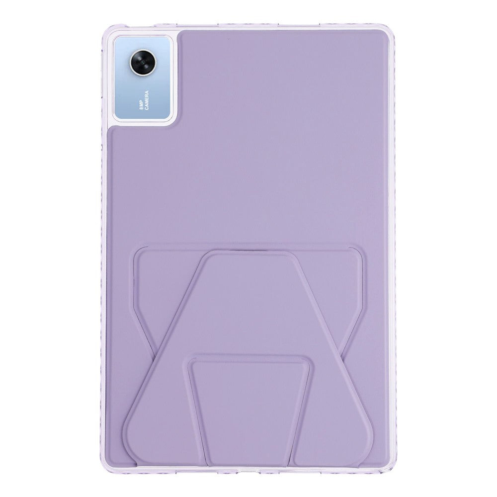 For Lenovo Xiaoxin Pad 11 2025  /  Idea Tab (TB336ZU  /  TB336FU) Case TPU PU Leather Kickstand Tablet Cover - Purple