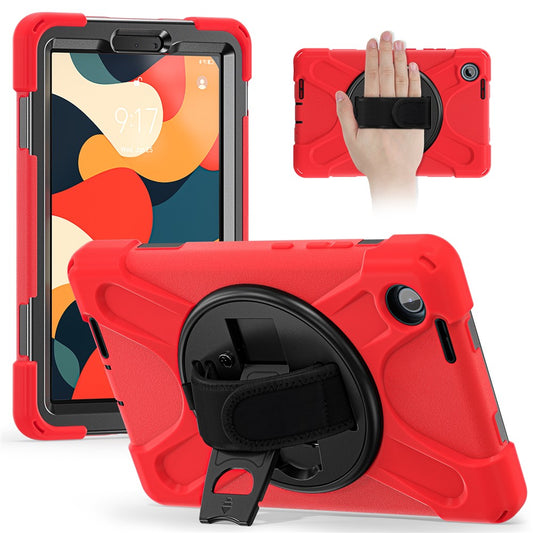 For Lenovo Tab K9 / Tab One Case TPU + PC + Silicone Kickstand Anti Drop Tablet Cover - Red