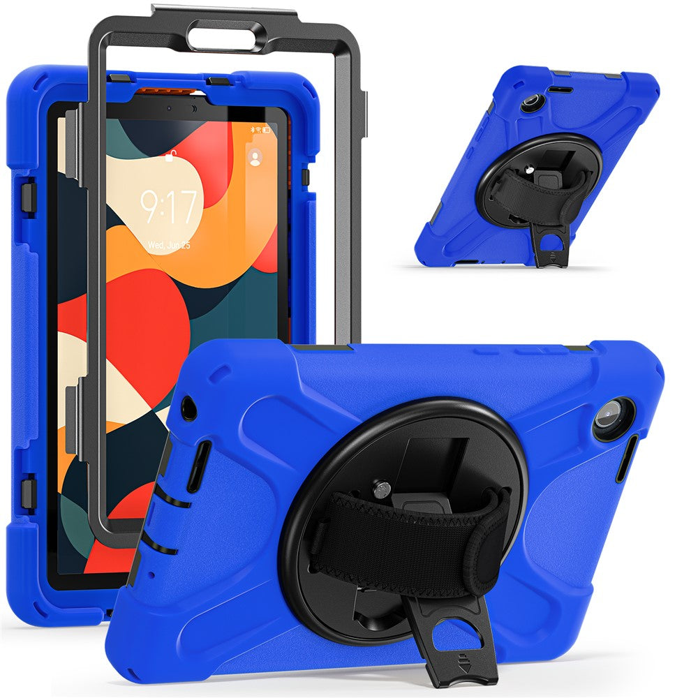 For Lenovo Tab K9 / Tab One Case TPU + PC + Silicone Kickstand Anti Drop Tablet Cover - Blue