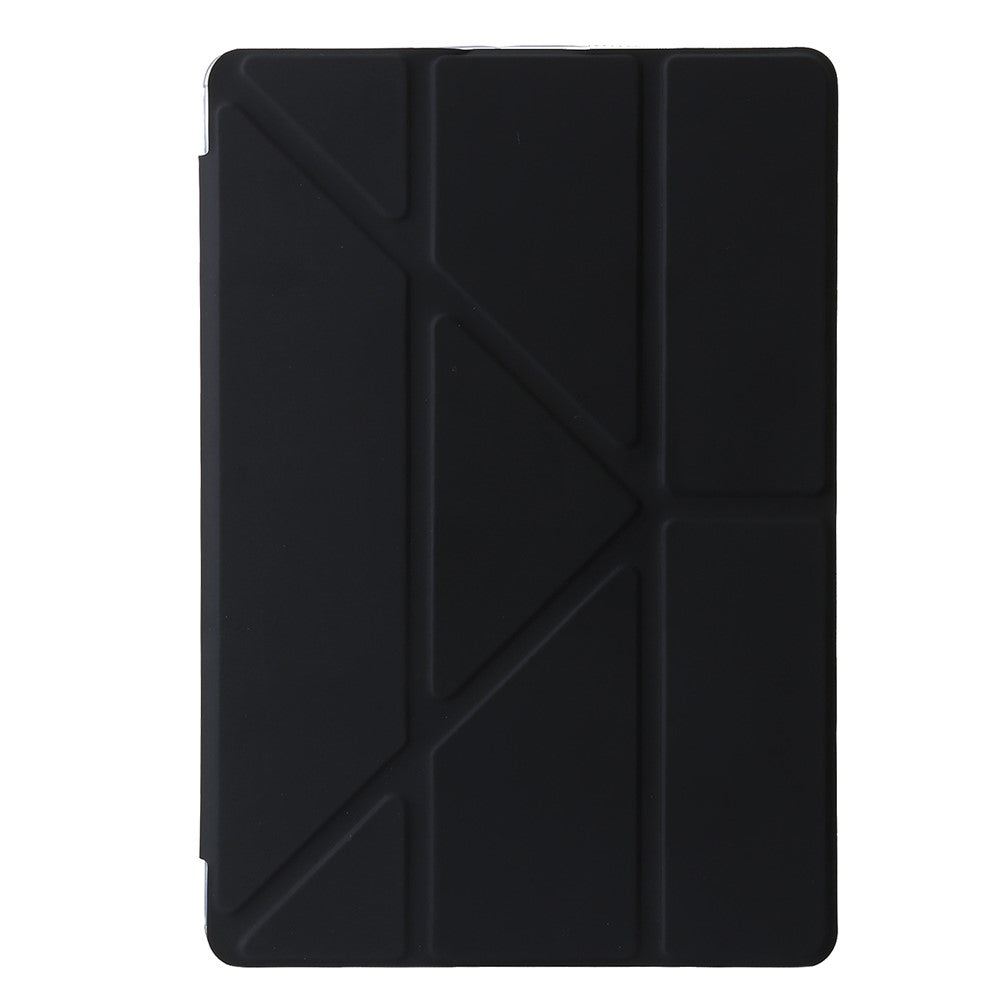 For Lenovo Xiaoxin Pad 11 2025 / Idea Tab (TB336ZU / TB336FU) Case PU Leather Origami Stand Clear Tablet Cover - Black