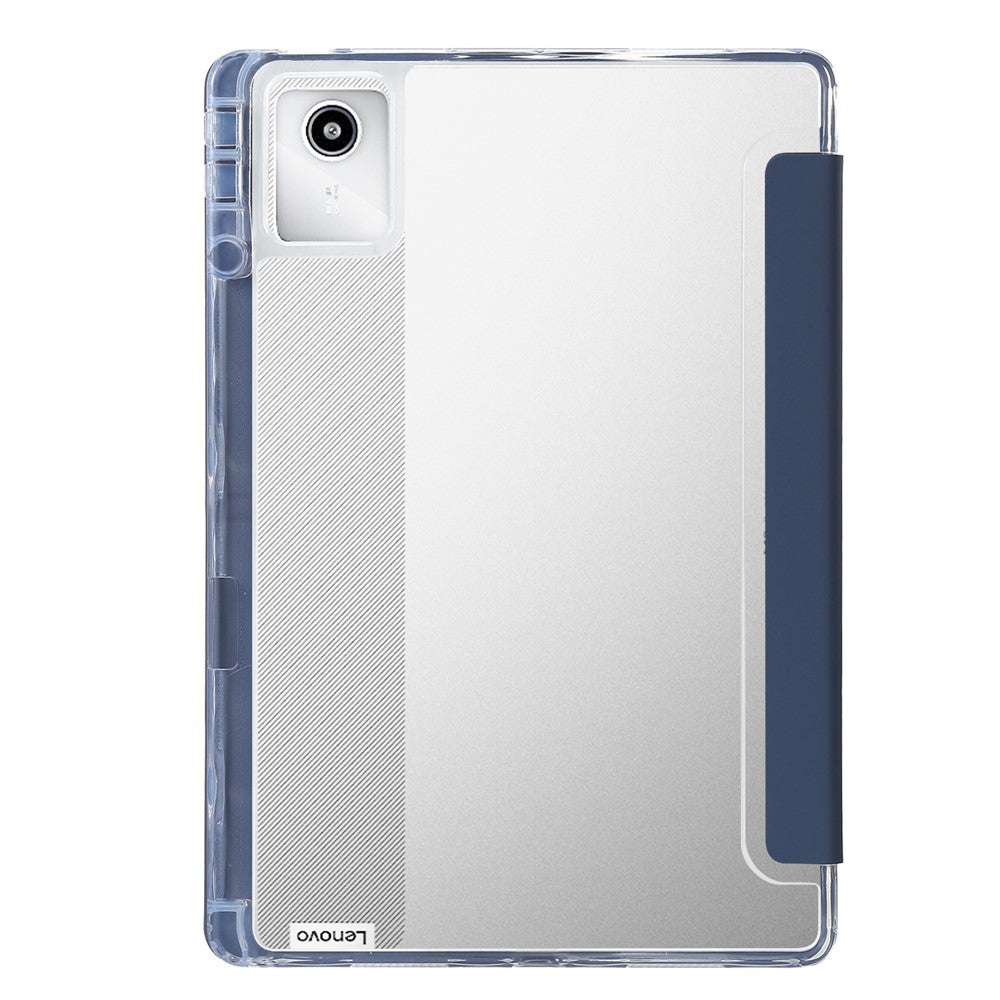 For Lenovo Xiaoxin Pad 11 2025 / Idea Tab (TB336ZU / TB336FU) Case PU Leather Origami Stand Clear Tablet Cover - Lavender Purple