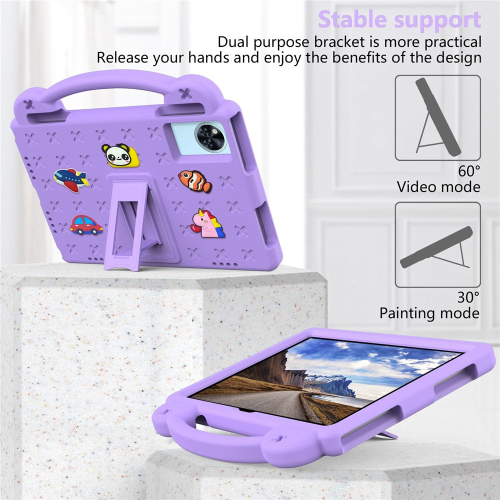 Kids EVA Tablet Case For Lenovo Xiaoxin Pad 2025  /  Tab M11  /  Doogee U11  /  U11 Pro  /  Tab G6  /  G6+  /  Infinix Xpad 20  /  Blackview Tab 9 WiFi - Purple