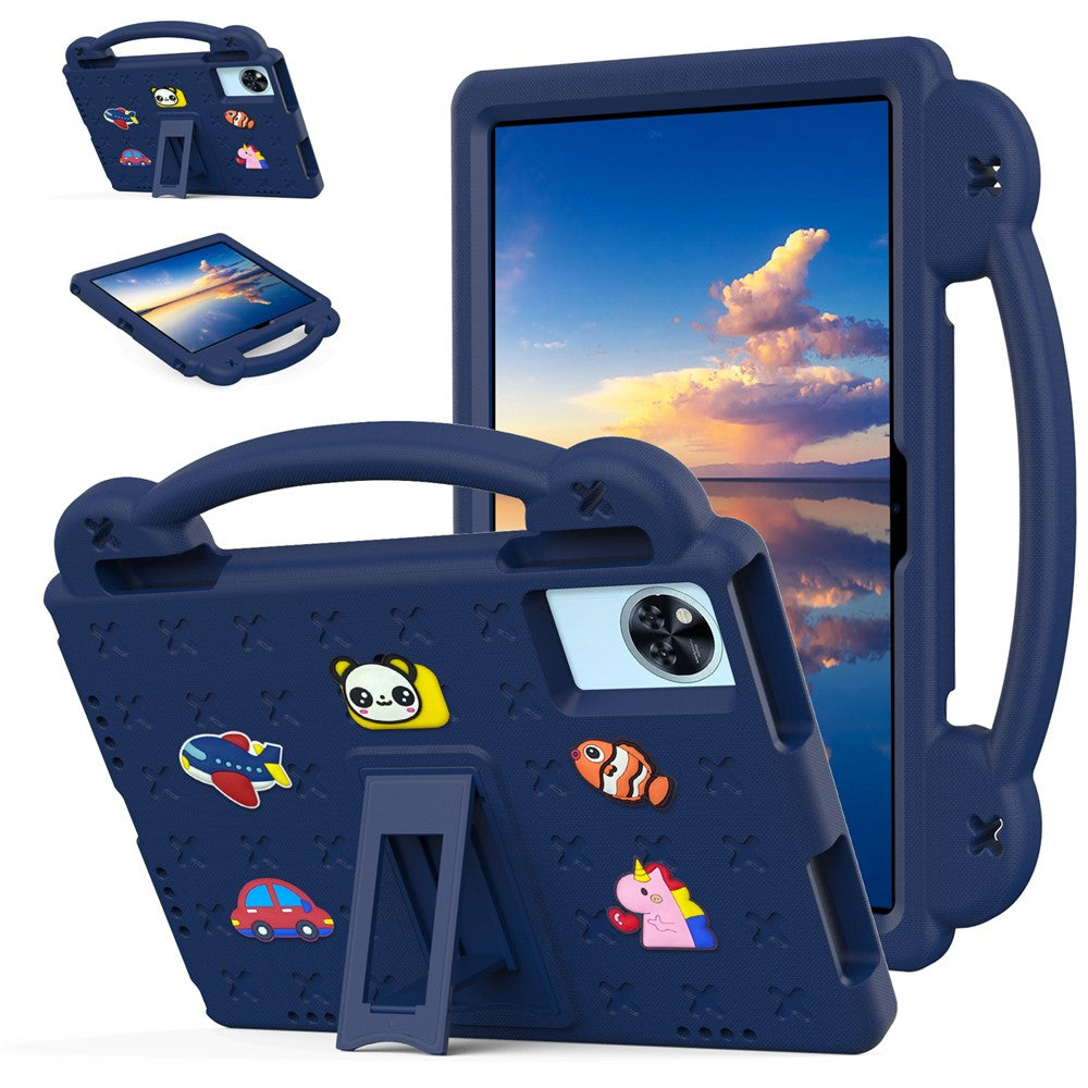Kids EVA Tablet Case For Lenovo Xiaoxin Pad 2025  /  Tab M11  /  Doogee U11  /  U11 Pro  /  Tab G6  /  G6+  /  Infinix Xpad 20  /  Blackview Tab 9 WiFi - Navy Blue