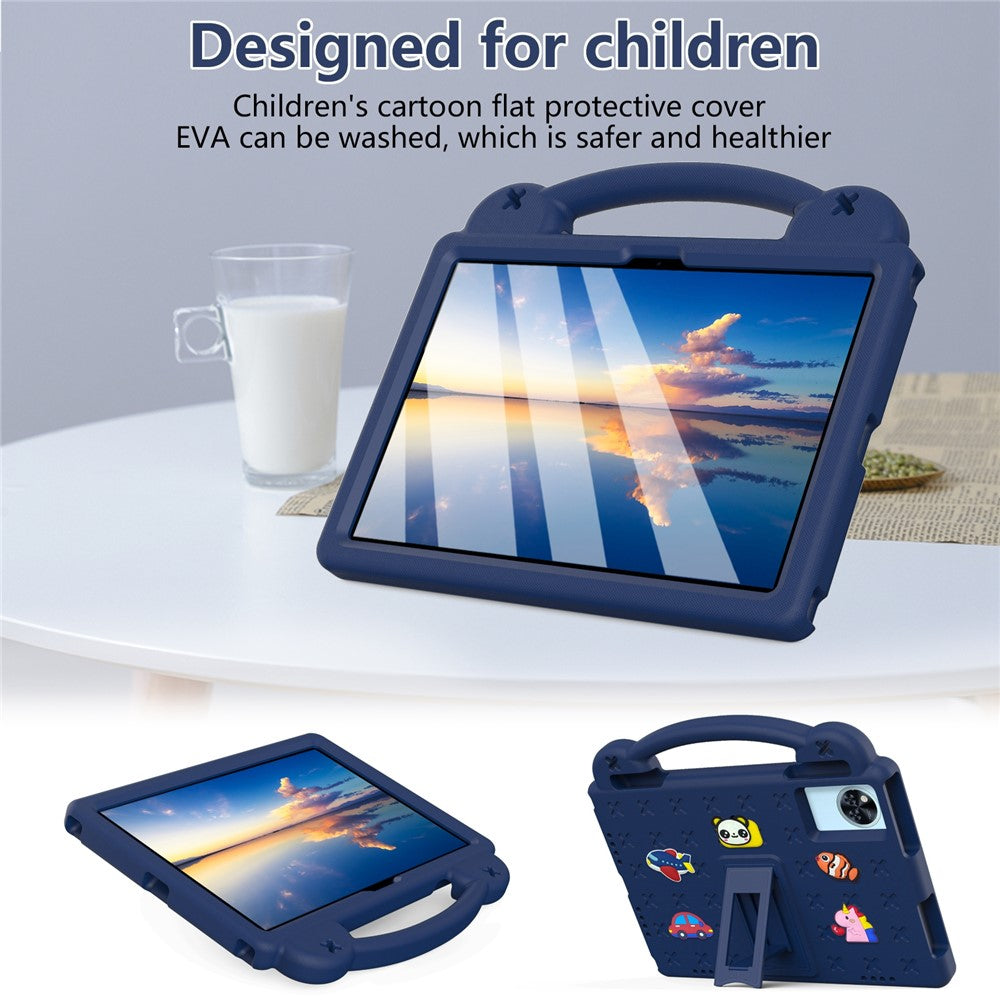 Kids EVA Tablet Case For Lenovo Xiaoxin Pad 2025  /  Tab M11  /  Doogee U11  /  U11 Pro  /  Tab G6  /  G6+  /  Infinix Xpad 20  /  Blackview Tab 9 WiFi - Navy Blue