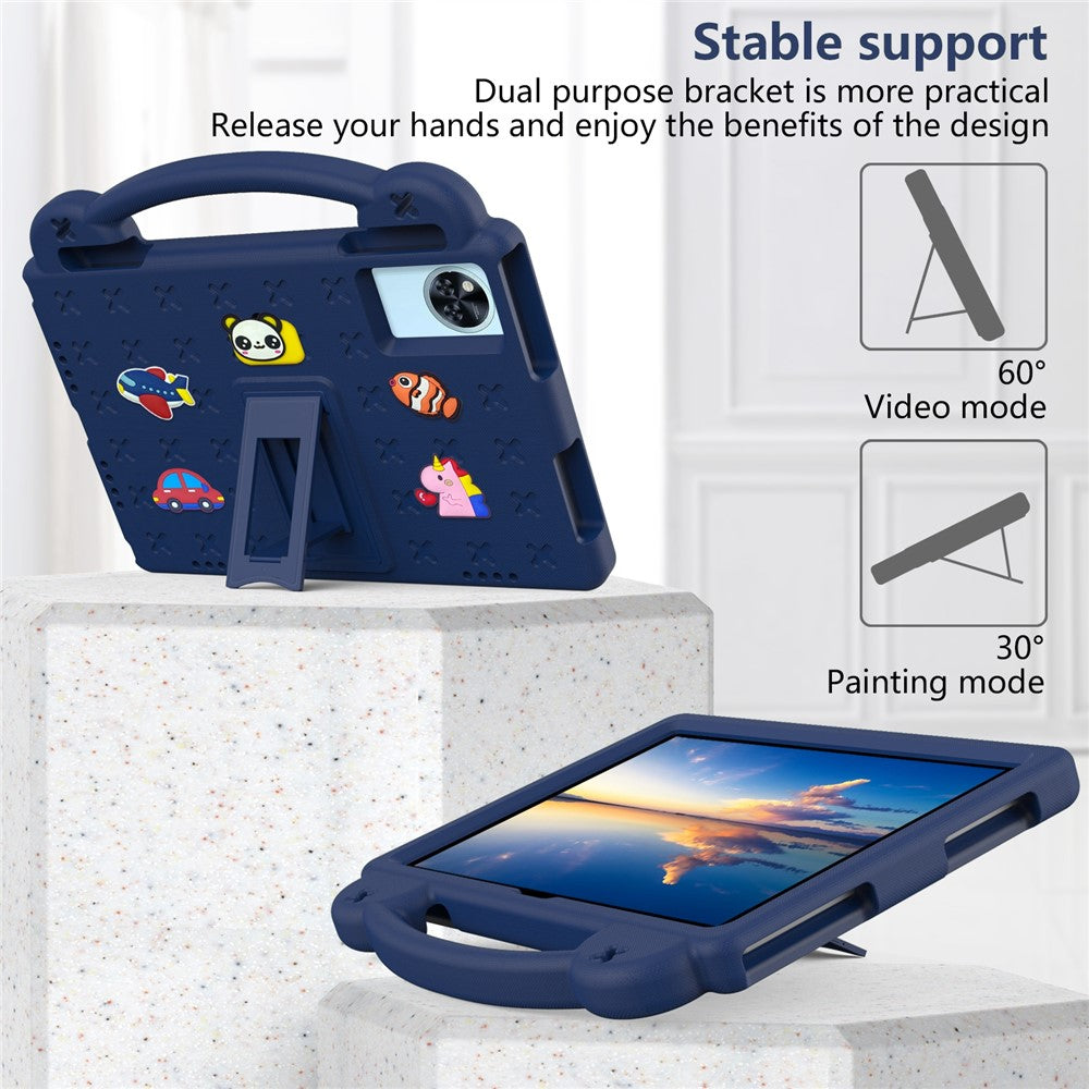 Kids EVA Tablet Case For Lenovo Xiaoxin Pad 2025  /  Tab M11  /  Doogee U11  /  U11 Pro  /  Tab G6  /  G6+  /  Infinix Xpad 20  /  Blackview Tab 9 WiFi - Navy Blue