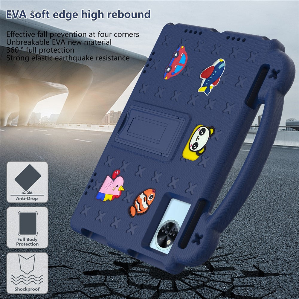 Kids EVA Tablet Case For Lenovo Xiaoxin Pad 2025  /  Tab M11  /  Doogee U11  /  U11 Pro  /  Tab G6  /  G6+  /  Infinix Xpad 20  /  Blackview Tab 9 WiFi - Navy Blue