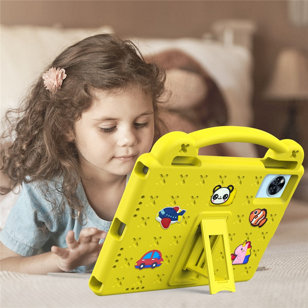 Kids EVA Tablet Case For Lenovo Xiaoxin Pad 2025  /  Tab M11  /  Doogee U11  /  U11 Pro  /  Tab G6  /  G6+  /  Infinix Xpad 20  /  Blackview Tab 9 WiFi - Yellow