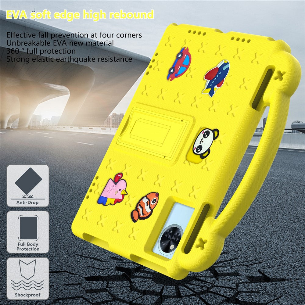Kids EVA Tablet Case For Lenovo Xiaoxin Pad 2025  /  Tab M11  /  Doogee U11  /  U11 Pro  /  Tab G6  /  G6+  /  Infinix Xpad 20  /  Blackview Tab 9 WiFi - Yellow