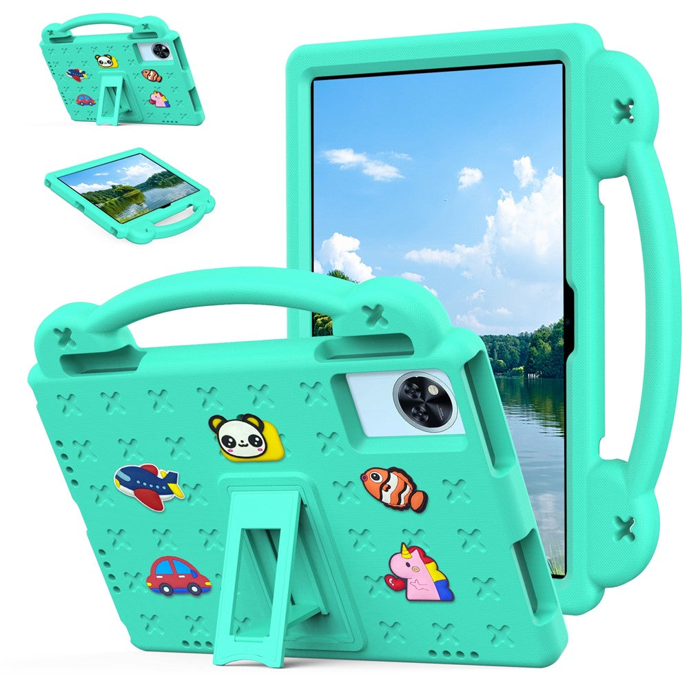 Kids EVA Tablet Case For Lenovo Xiaoxin Pad 2025  /  Tab M11  /  Doogee U11  /  U11 Pro  /  Tab G6  /  G6+  /  Infinix Xpad 20  /  Blackview Tab 9 WiFi - Green