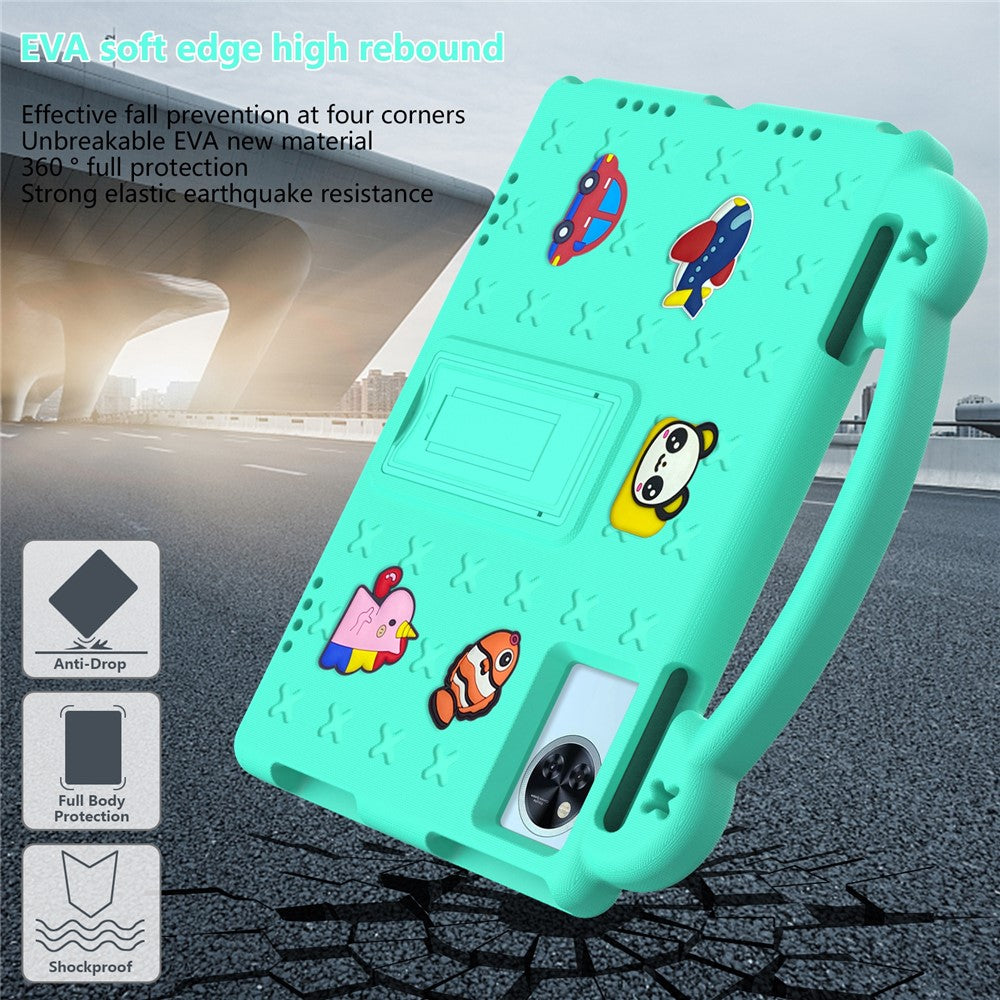 Kids EVA Tablet Case For Lenovo Xiaoxin Pad 2025  /  Tab M11  /  Doogee U11  /  U11 Pro  /  Tab G6  /  G6+  /  Infinix Xpad 20  /  Blackview Tab 9 WiFi - Green