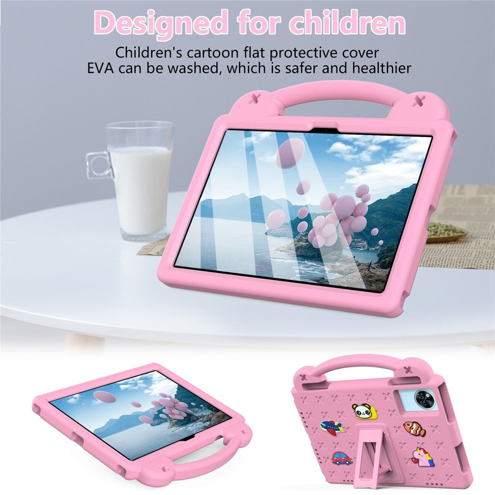 Kids EVA Tablet Case For Lenovo Xiaoxin Pad 2025  /  Tab M11  /  Doogee U11  /  U11 Pro  /  Tab G6  /  G6+  /  Infinix Xpad 20  /  Blackview Tab 9 WiFi - Pink
