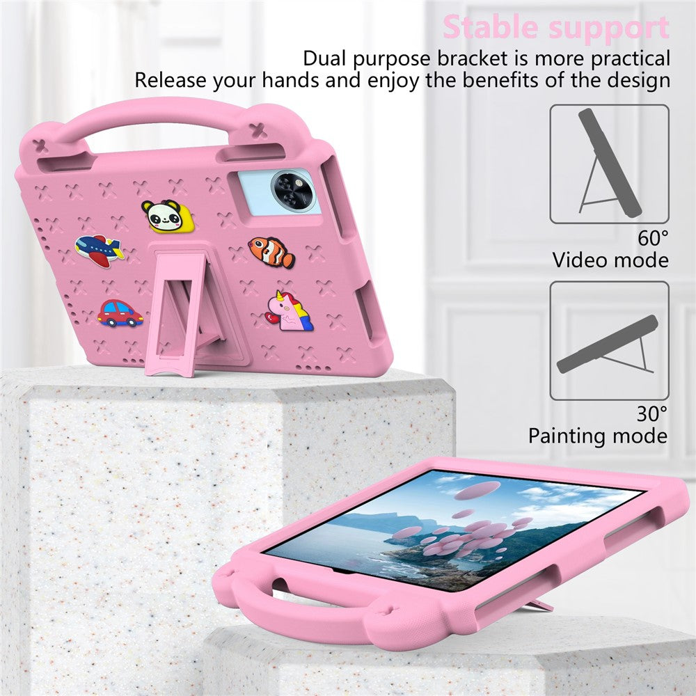 Kids EVA Tablet Case For Lenovo Xiaoxin Pad 2025  /  Tab M11  /  Doogee U11  /  U11 Pro  /  Tab G6  /  G6+  /  Infinix Xpad 20  /  Blackview Tab 9 WiFi - Pink
