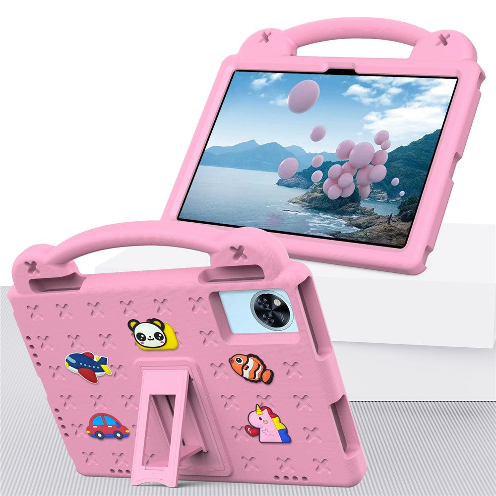 Kids EVA Tablet Case For Lenovo Xiaoxin Pad 2025  /  Tab M11  /  Doogee U11  /  U11 Pro  /  Tab G6  /  G6+  /  Infinix Xpad 20  /  Blackview Tab 9 WiFi - Pink