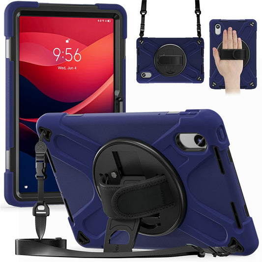 Kickstand Case for Lenovo Pad 11 2025 TB-335FC / 2024 / Tab K11 Gen 2 TB336 / K11 TB-330XU / P11 Gen 2 / M11 TB-330FU 331FC / Zhaoyang K10 with Strap - Navy Blue