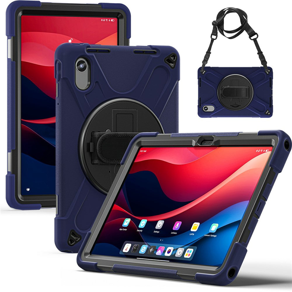 Kickstand Case for Lenovo Pad 11 2025 TB-335FC / 2024 / Tab K11 Gen 2 TB336 / K11 TB-330XU / P11 Gen 2 / M11 TB-330FU 331FC / Zhaoyang K10 with Strap - Navy Blue