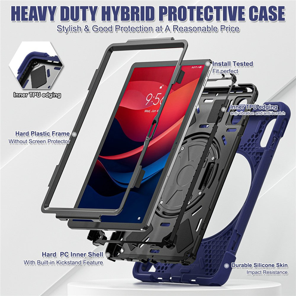 Kickstand Case for Lenovo Pad 11 2025 TB-335FC / 2024 / Tab K11 Gen 2 TB336 / K11 TB-330XU / P11 Gen 2 / M11 TB-330FU 331FC / Zhaoyang K10 Cover - Navy Blue