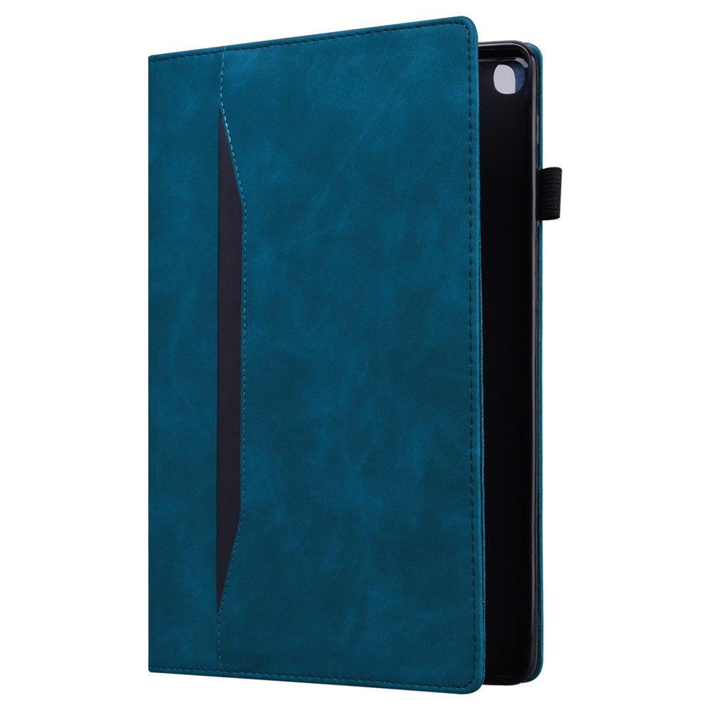 For Lenovo K9 / Tab One Case PU Leather Protective Folio Tablet Cover with Card Holder - Blue