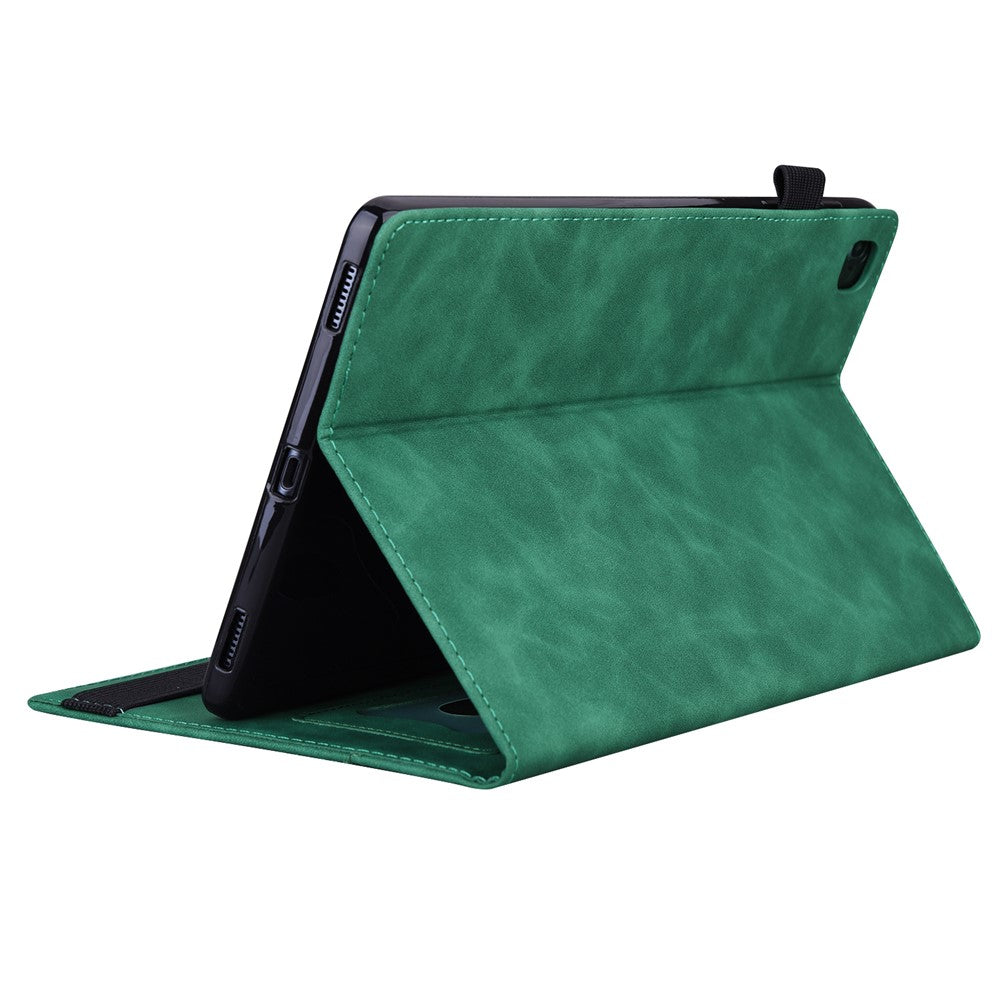 For Lenovo K9 / Tab One Case PU Leather Protective Folio Tablet Cover with Card Holder - Green