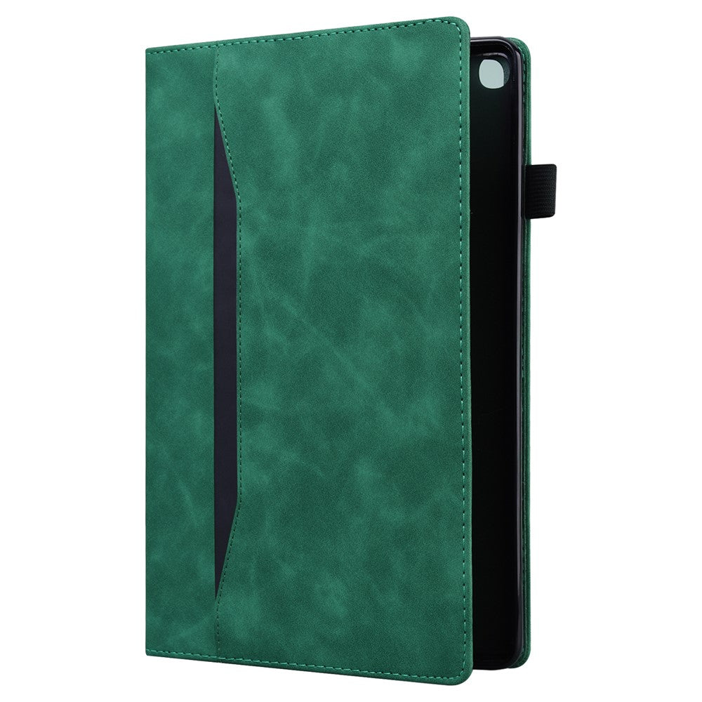 For Lenovo K9 / Tab One Case PU Leather Protective Folio Tablet Cover with Card Holder - Green