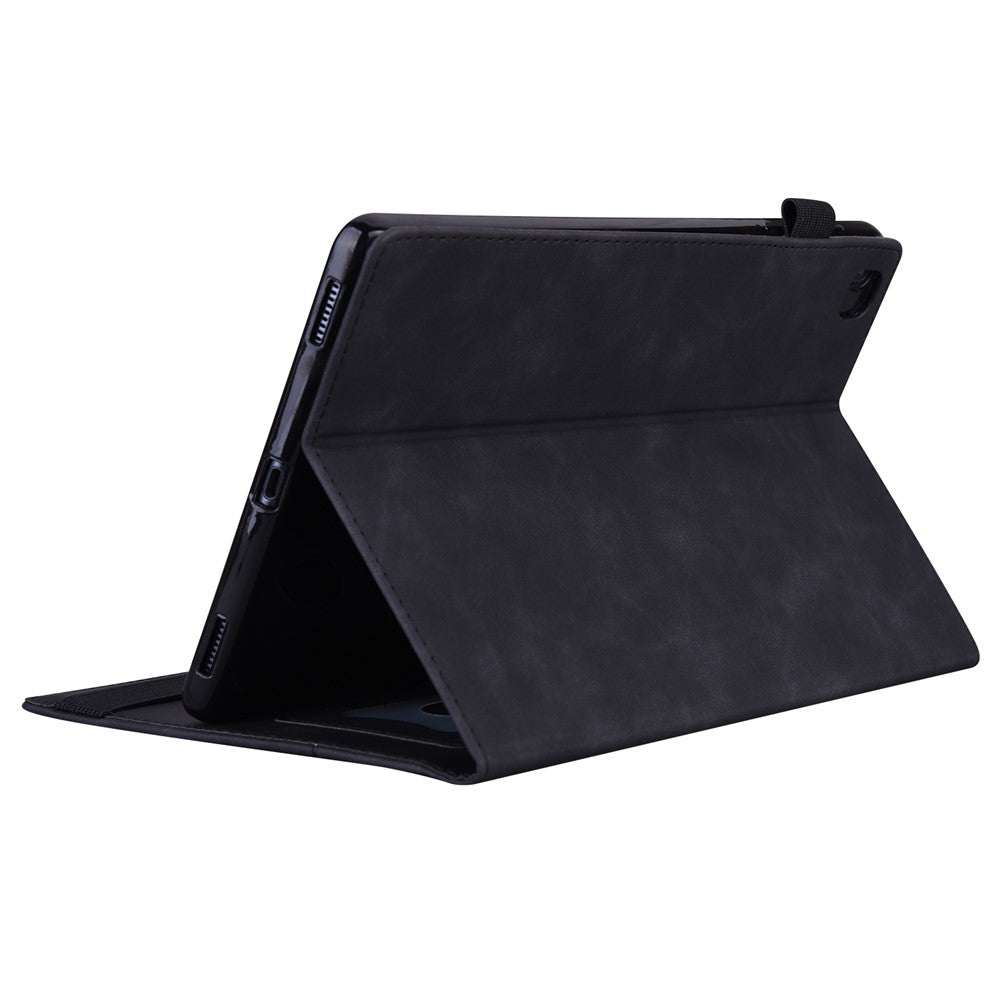 For Lenovo K9 / Tab One Case PU Leather Protective Folio Tablet Cover with Card Holder - Black