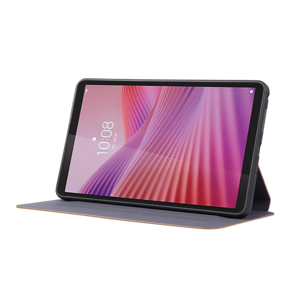 For Lenovo Tab K9 / Tab One Shockproof Case PU Leather Tablet Cover with Stand - Brown