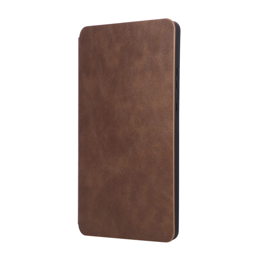 For Lenovo Tab K9 / Tab One Shockproof Case PU Leather Tablet Cover with Stand - Brown