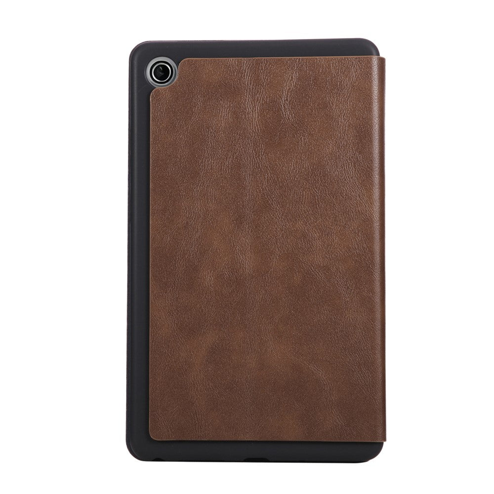 For Lenovo Tab K9 / Tab One Shockproof Case PU Leather Tablet Cover with Stand - Brown